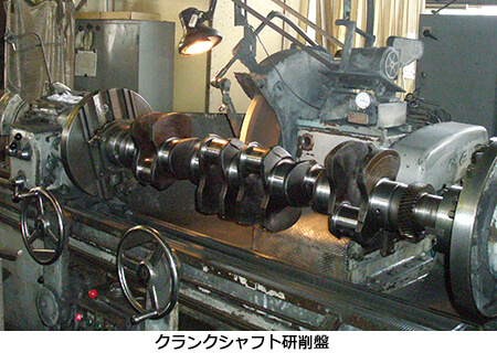 クランクシャフトの修理